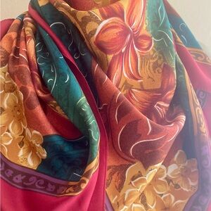 COLOURFUL vintage scarf, made in Italy